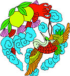 仙鹤寿桃