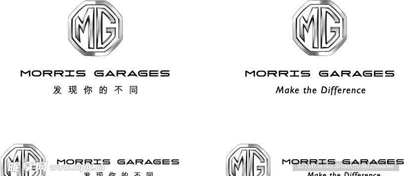 MORRIS GARAGES 名爵 （logo为位图）