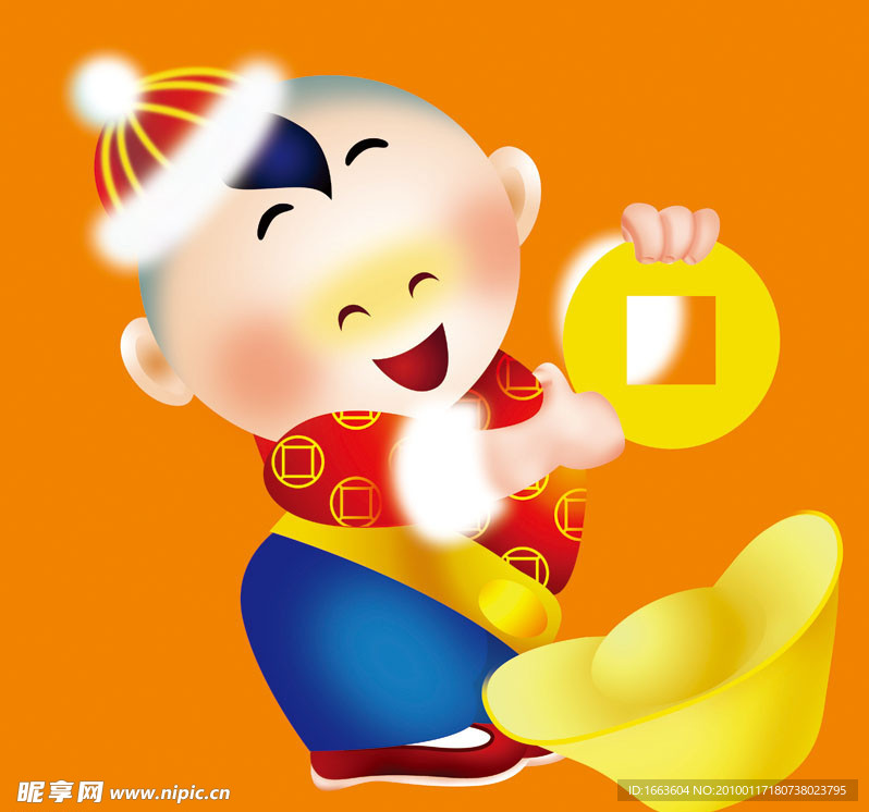 可爱春节宝宝