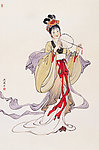 执扇仕女