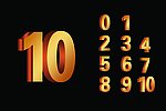 1 10立体字