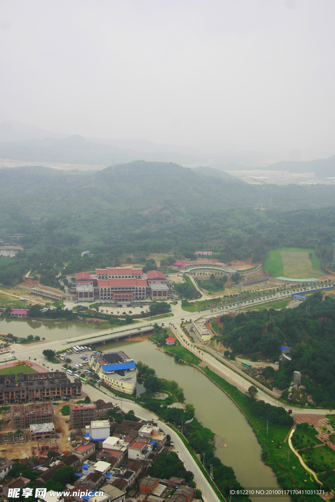 长泰水陆空景区航拍图