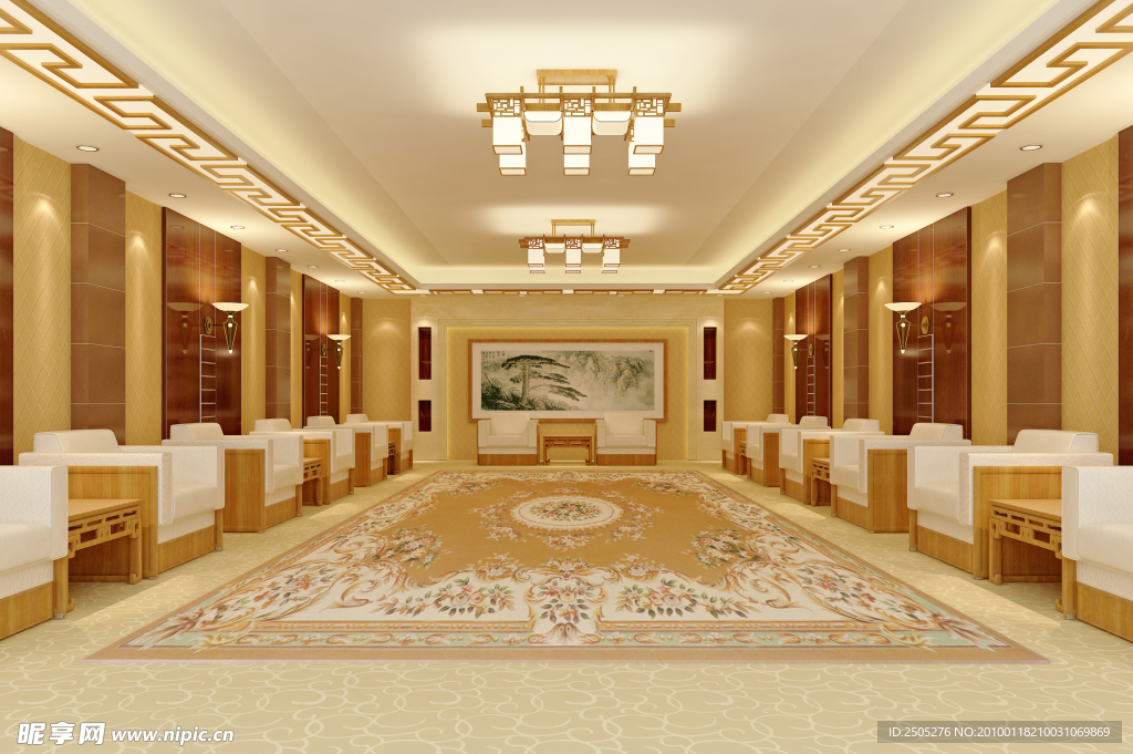 室内效果图 接待室