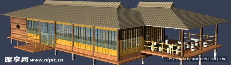 建筑 MAX 模型 观景台