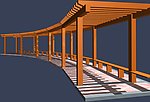 建筑 MAX 模型 花架