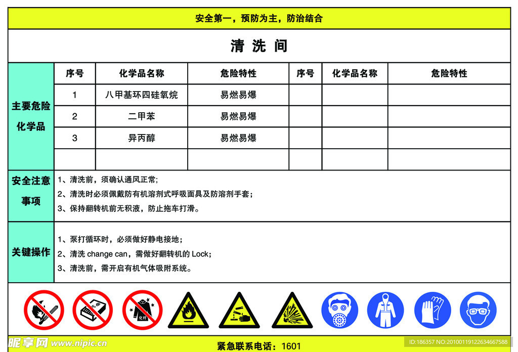 化学品安全信息告知牌