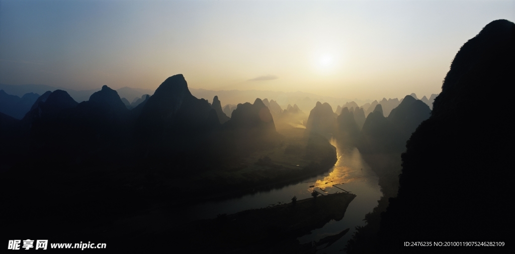 俯瞰漓江高清图片