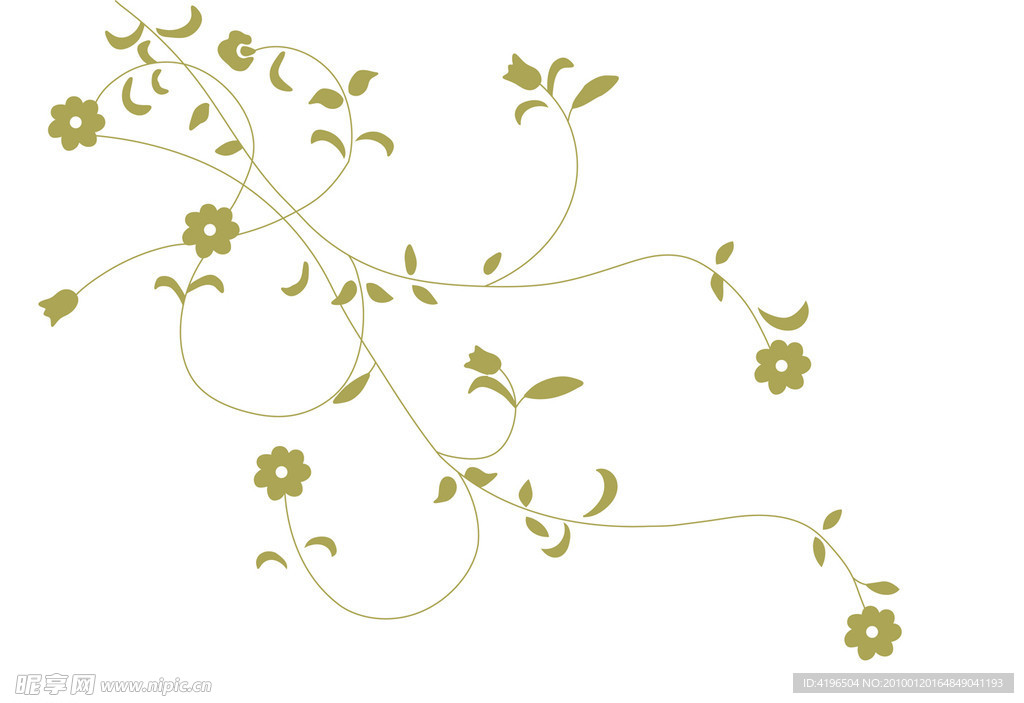 简约花纹