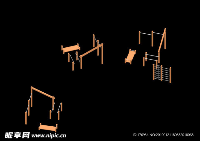 max 3D 模型 体育器材