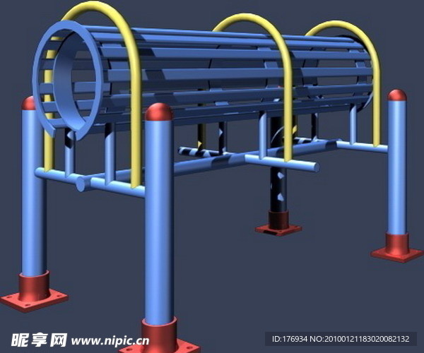 max 3D 模型 体育器材