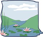 美丽的风景 矢量风景