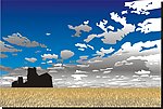 美丽的风景 矢量风景