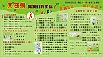预防艾滋病宣传板报矢量图