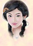 手绘女孩