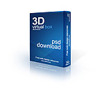 蓝色3D软件包装盒