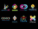 彩色logo模板矢量素材