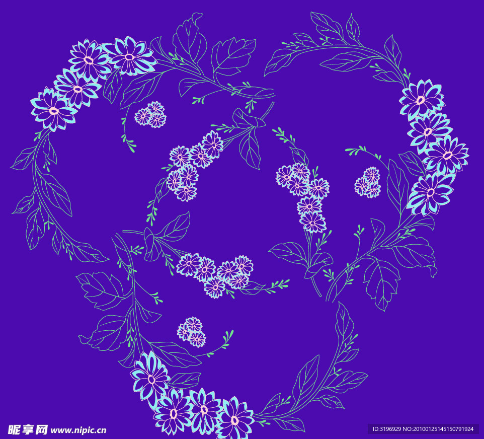 花 底纹