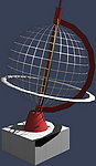 max 3D 模型 地球仪