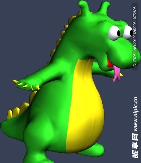 max 3D 模型 恐龙