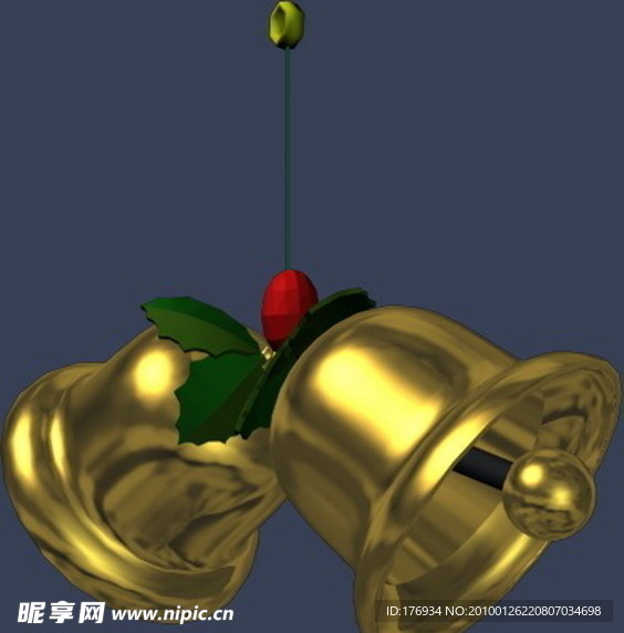 max 3D 模型 铃铛