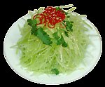 传统美食 拌青笋丝