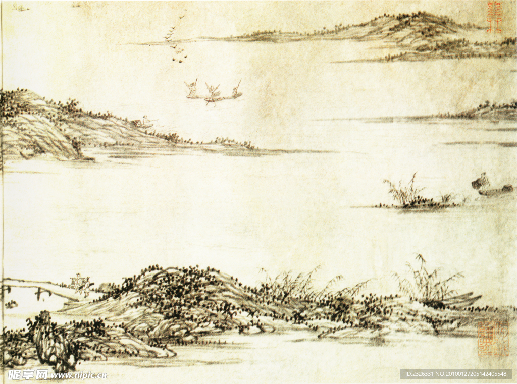 国画 山水 中国风 水墨图片