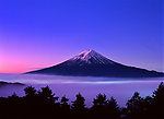 富士山 紫色富士山 星空 紫色 日本标志 日本富士山