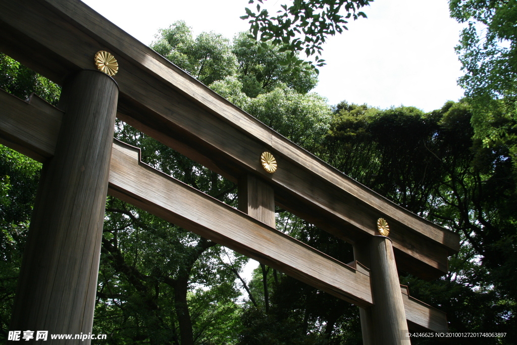 东京明治神宫大鸟居