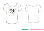 t shirt T恤 印花 可爱 服装 卡通 猫