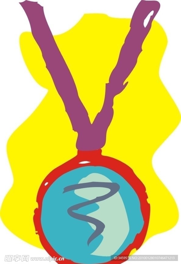 奖品飘浮带 奖牌 金牌