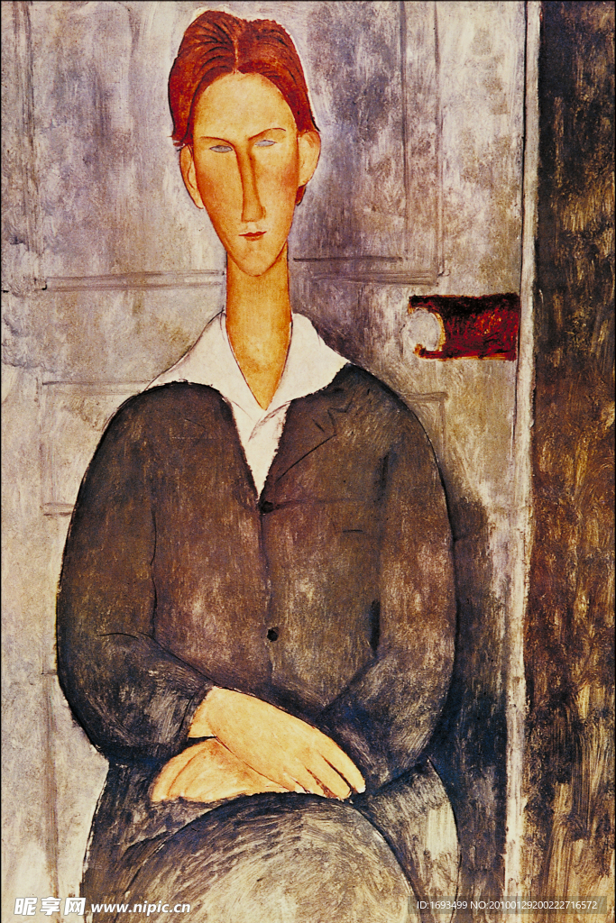 油画男人