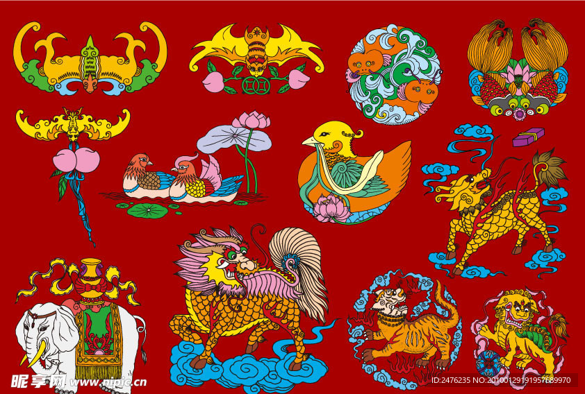 12款中国民间吉祥图案