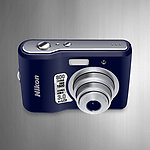 矢量素材nikon尼康L18卡片相机