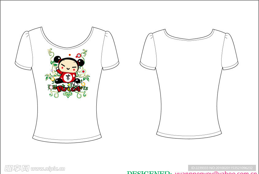 t shirt T恤 印花 可爱 服装 卡通 中国 娃娃 图片