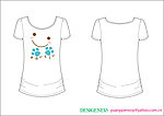 t shirt T恤 印花 可爱 服装 卡通 笑脸 脚印