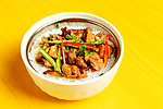 冬菇肉片饭