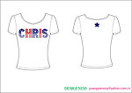 t shirt T恤 印花 可爱 服装 卡通 五角星 星条 美国 图片
