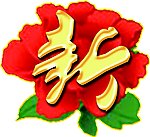 新字 新 牡丹花 春节