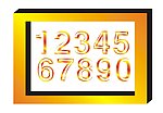 立体数字0123456789