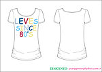 t shirt T恤 印花 可爱 服装 英文 字体 标语