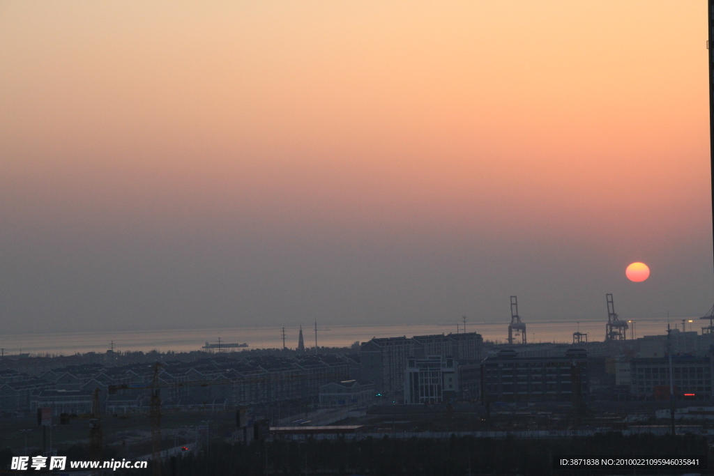 长江夕照