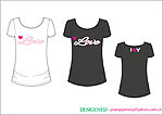 t shirt T恤 印花 可爱 服装 女 爱 心 LOVE