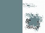 灰色 花边 字体 韩版经典设计