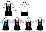 韩 日 夏 服装 设计 印花 T SHIRT 背心 马甲 女 蝴蝶结 眼镜