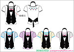 韩 日 夏 服装 设计 印花 T SHIRT 背心 马甲 女 蝴蝶结