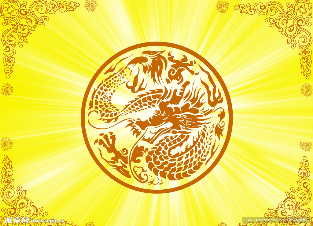 龙图腾 背景