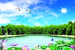 蓝天碧水