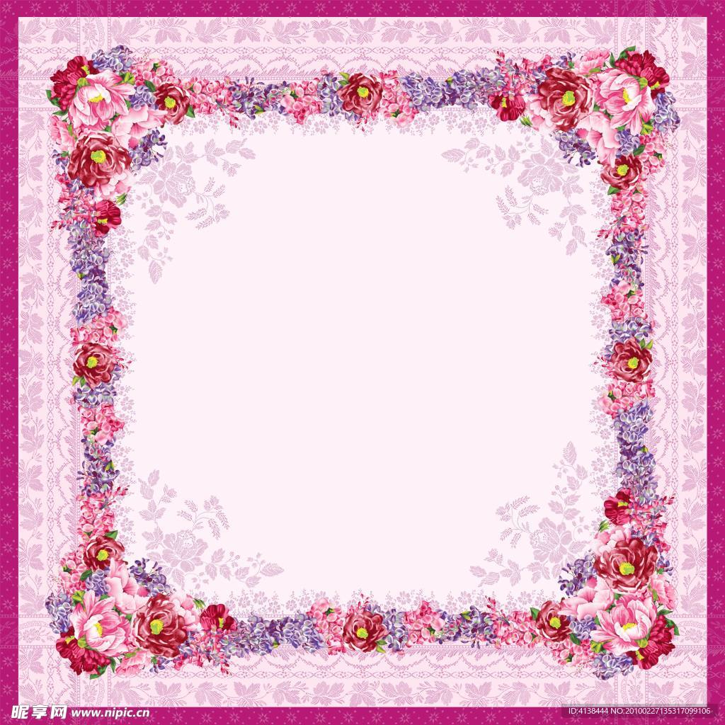 韩式花纹