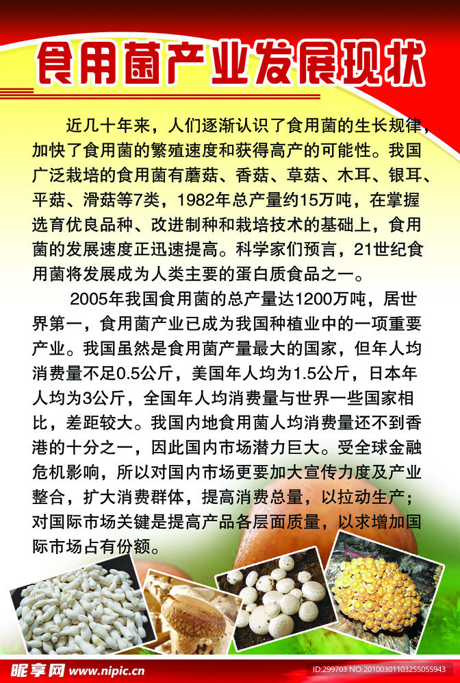 食用菌发展现状