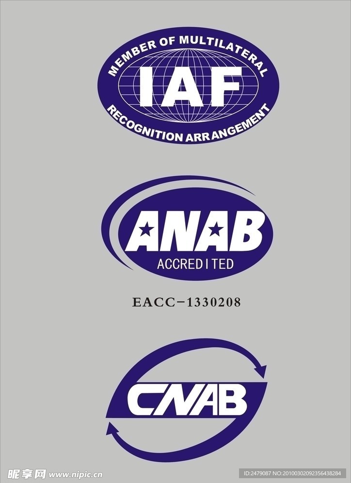 CNAB IAF ANAB认证标志